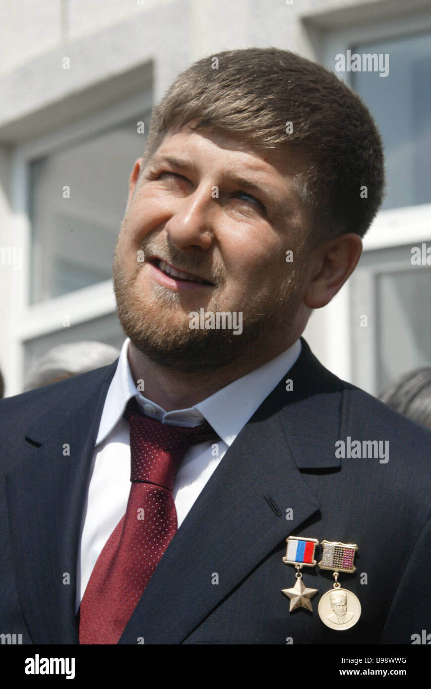 Ramzan Kadyrov s Amtseinführung als Präsident der tschetschenischen Republik Stockfoto