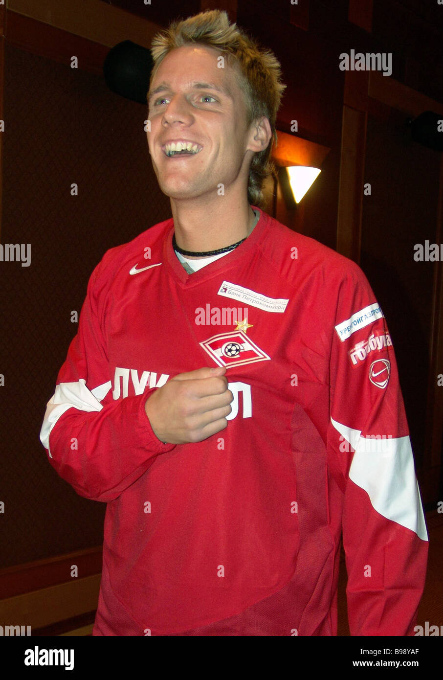 Tschechische Radoslav Kovac Verteidiger auf der SpartakFußball