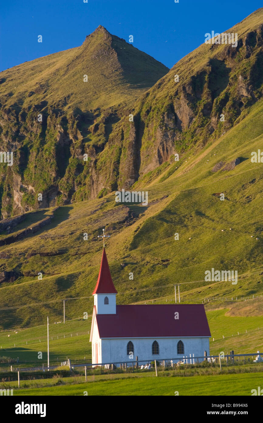 Reyniskja Kirche, Nr. Vik, Island Stockfoto