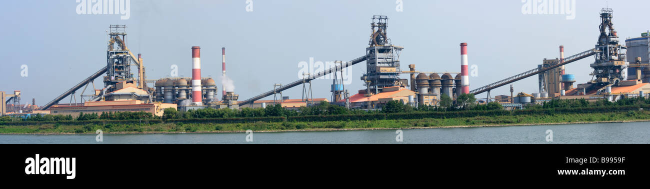 POSCO Stahl Mühlengebäude in Pohang, Südkorea Stockfoto