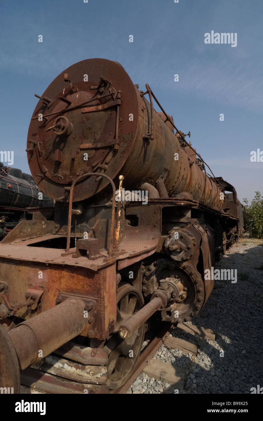 Alte Dampflok Stockfoto