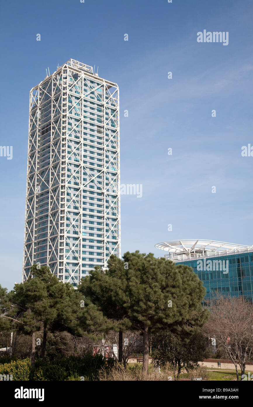 Torre Mapfre und Hotel Arts Barcelona, Barcelona Stockfoto