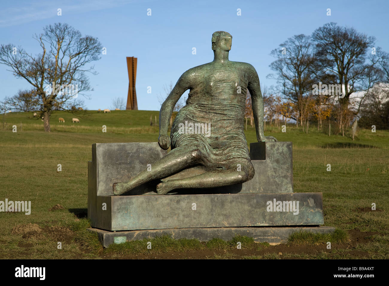 Eine Skulptur in Yorkshire Sculpture Park, einer von Europas führenden Open-Air-Galerien Stockfoto