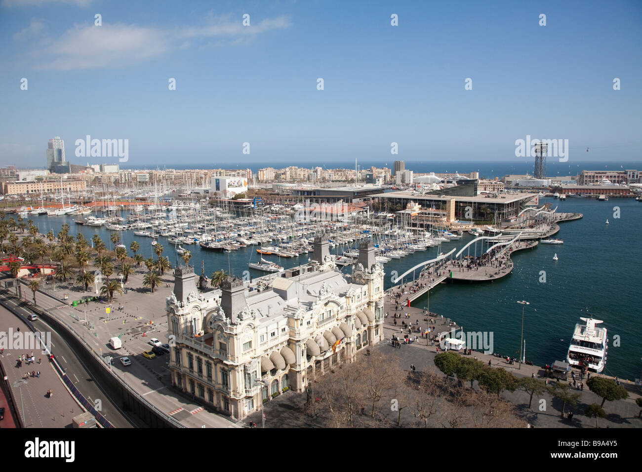 Port Vell, Barcelona, Spanien Stockfoto