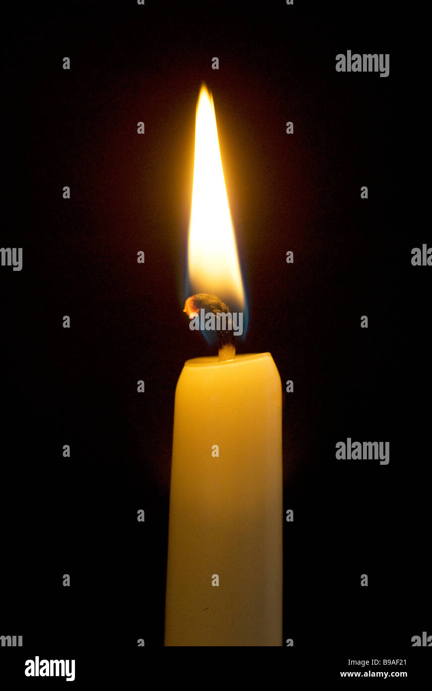 brennende Kerze Stockfoto