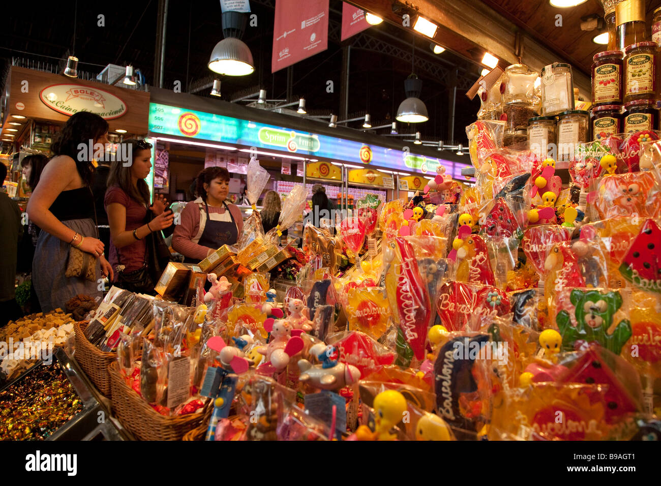 Mercat De La Boqueria, Markt, Barcelona Sapin Stockfoto