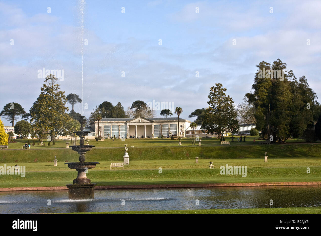 Der italienische Garten Bicton Gärten East Devon Stockfoto