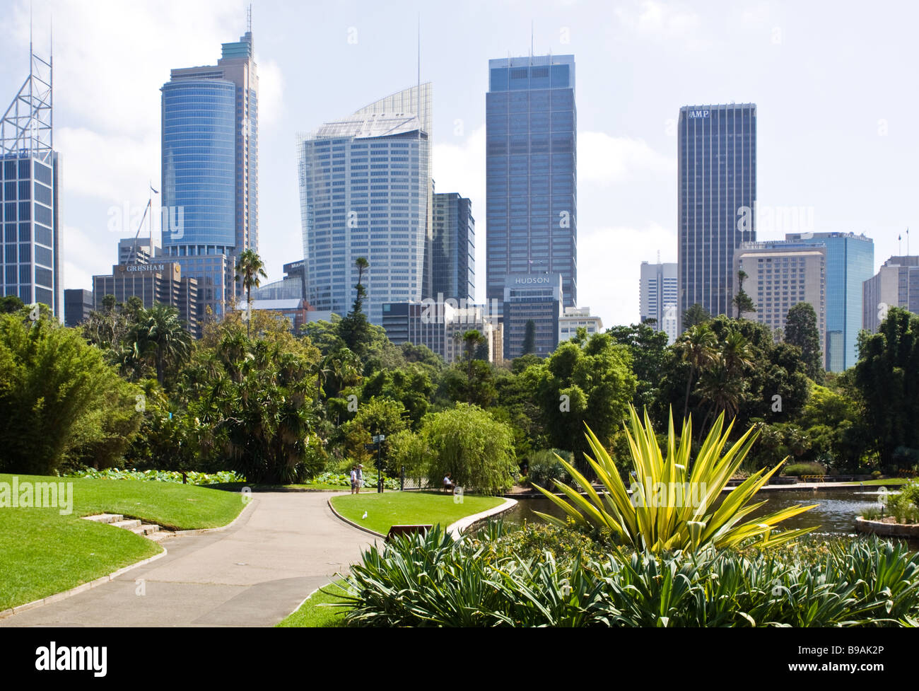 Sydney und botanische Gärten Stockfoto