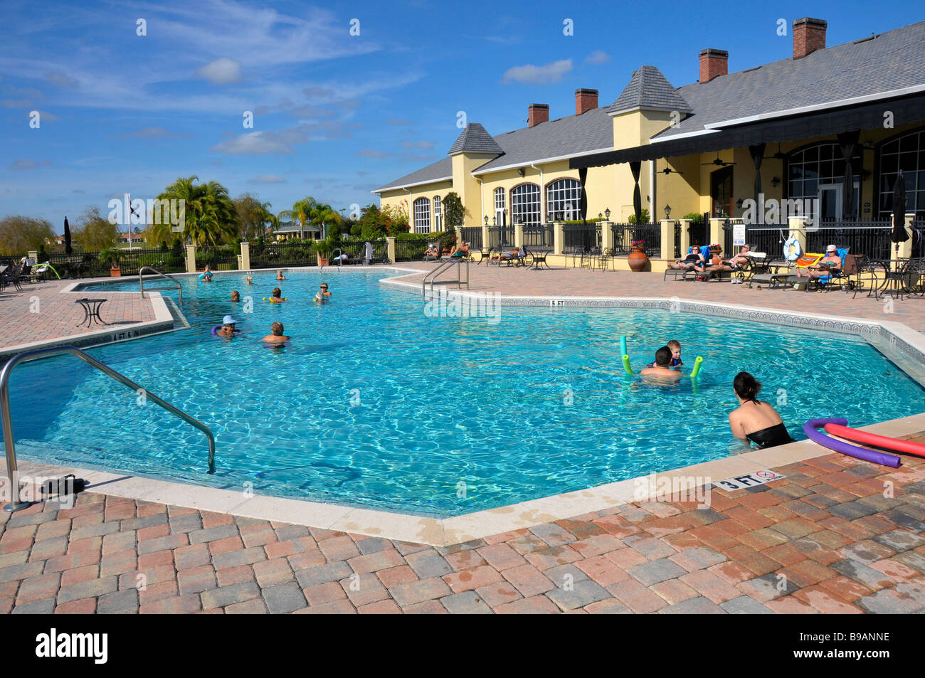 Freibad in Florida resort Stockfoto