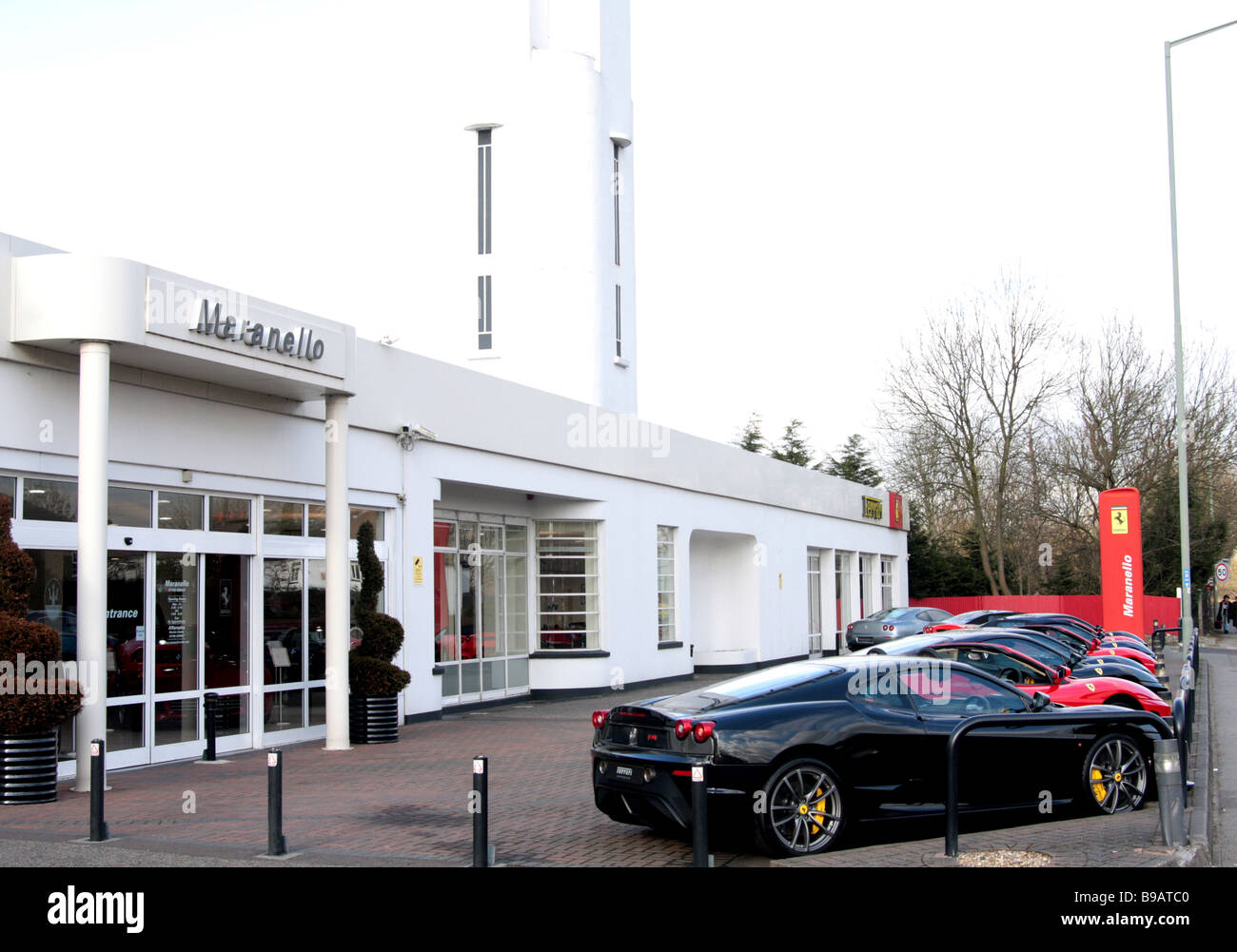 Maranello-Ferrari-Showroom, Egham, surrey Stockfoto