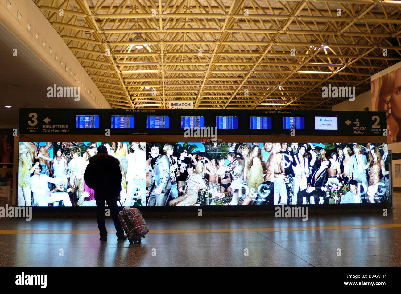 Flughafen Mailand-Malpensa Stockfoto