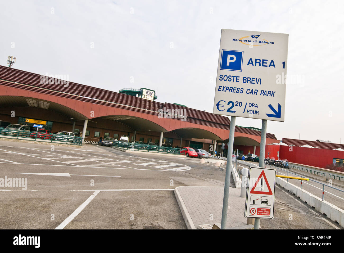 Guglielmo Marconi Flughafen Bologna Stockfoto