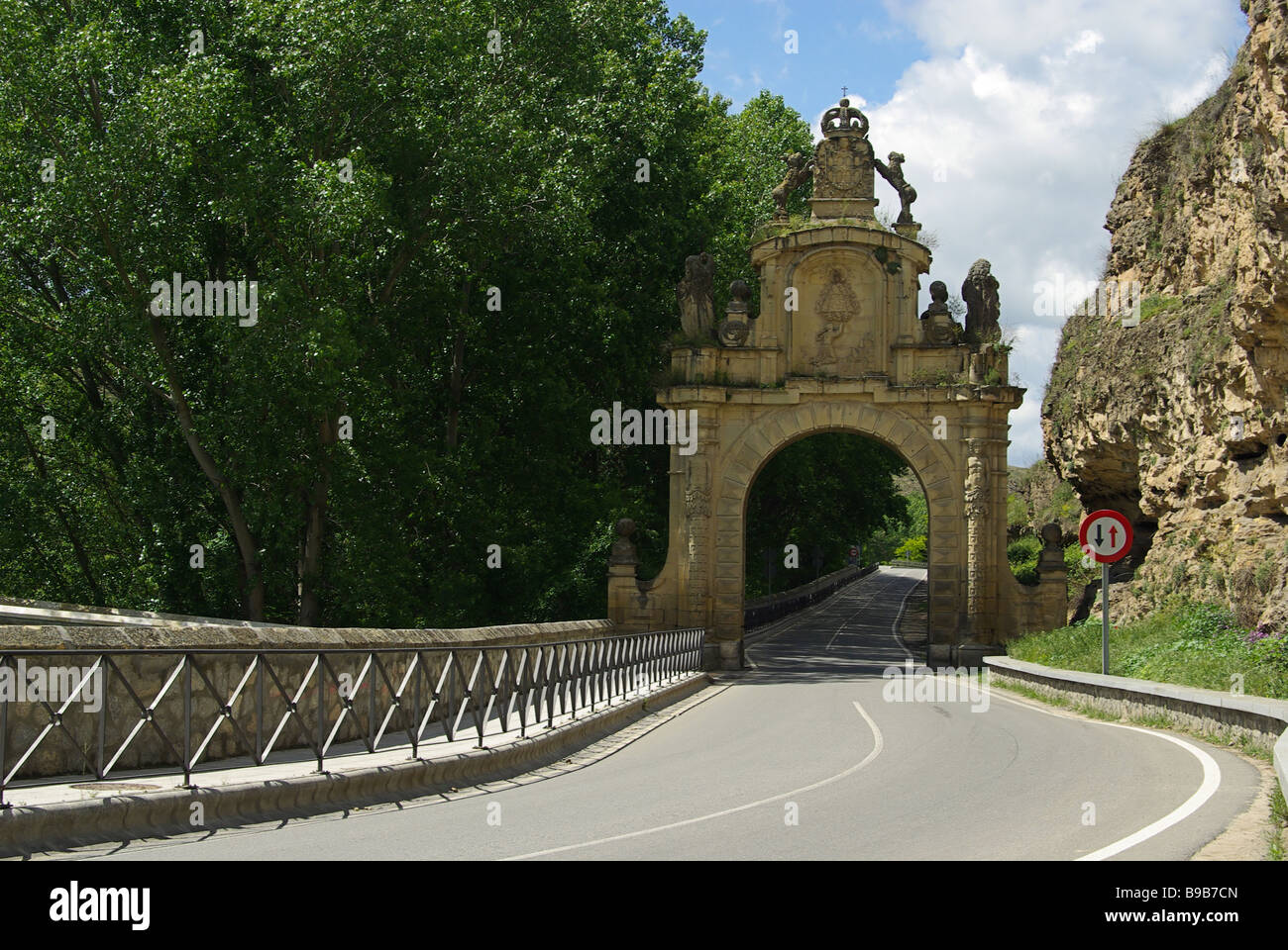 Segovia Stadttor Segovia Stadttor 01 Stockfoto