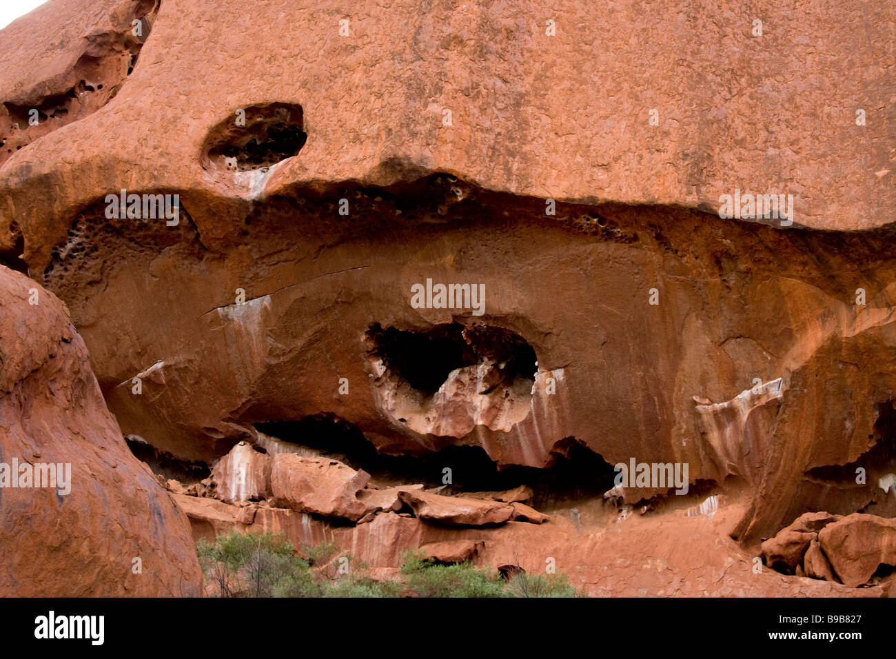 Detail des Uluru im Northern Territory von Australien Stockfoto