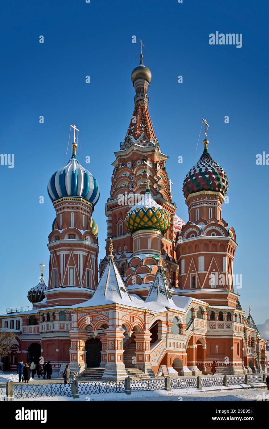 Basilius Roter Platz Moskau Stockfoto