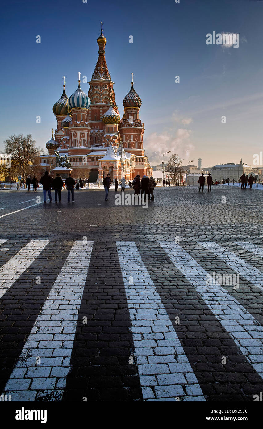 Basilius Kathedrale roten Platz Moskau Stockfoto