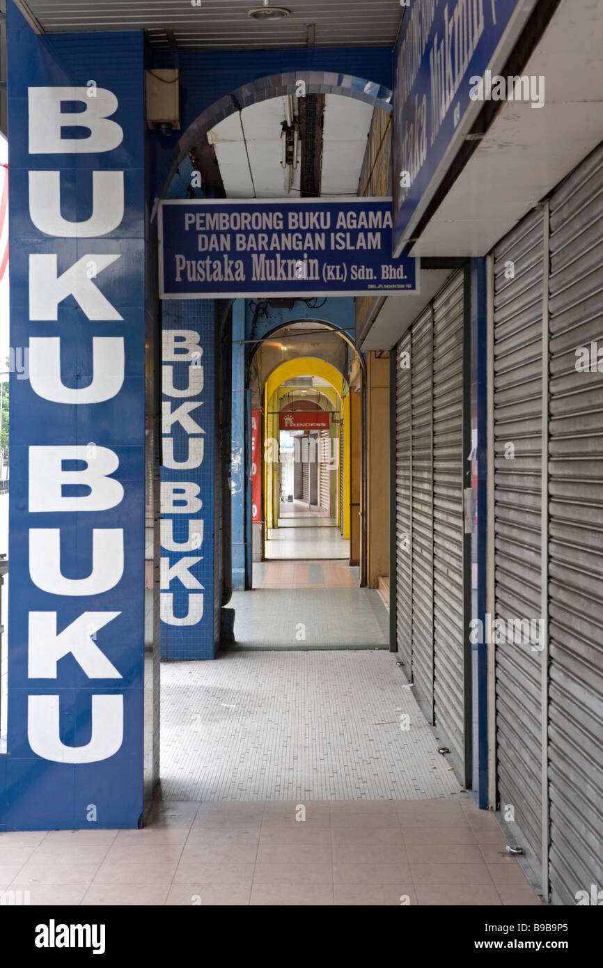 Buchhandlungen in Jalan Tuanku Abdul Rahman, Kuala Lumpur Stockfoto