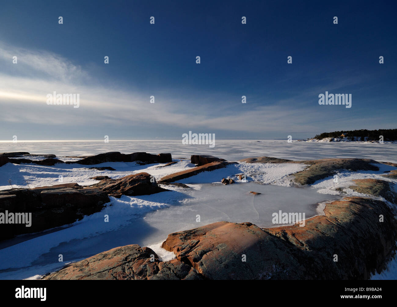 Am Ufer des Lake Huron in der Nähe von Killarney, Ontario Stockfoto