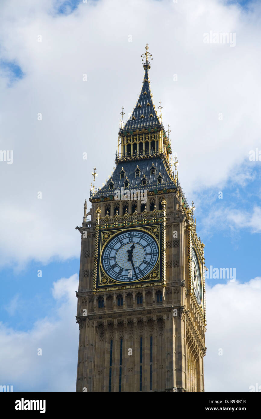 Big Ben Uhr Westminster London England Großbritannien Vereinigtes Königreich UK GB britischen Inseln Europas Stockfoto