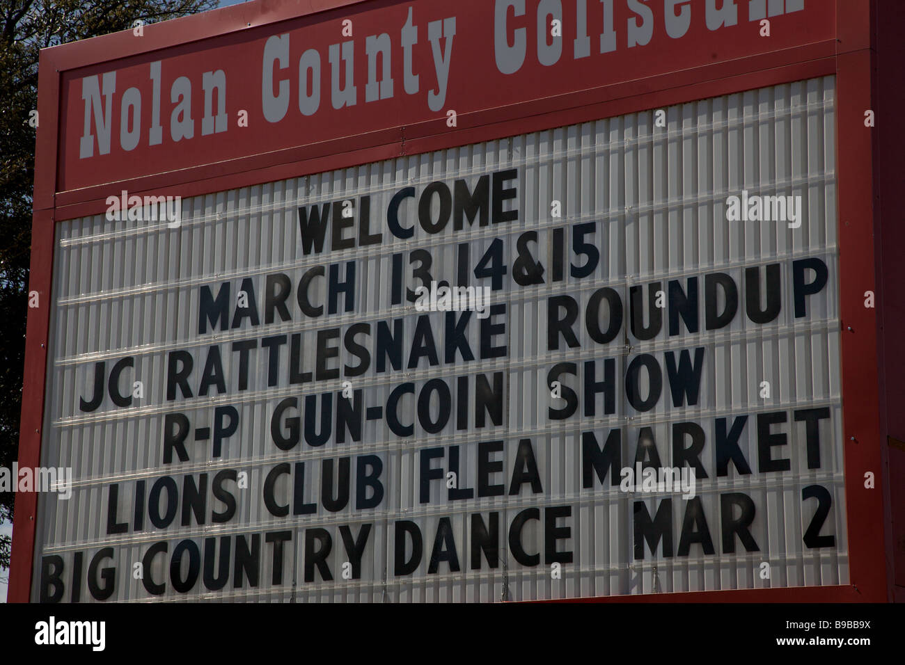 Melden Sie Besucher zum 51. jährliche Sweetwater Texas Rattlesnake Round Up 15. März 2009 in Sweetwater TX Stockfoto