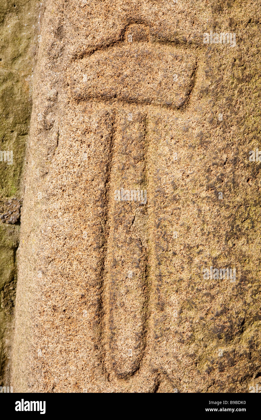 Abernethy Pictish Stein, Schottland Stockfoto