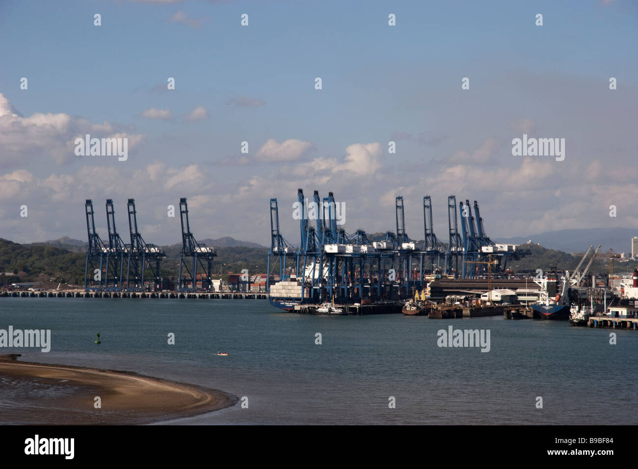 Panama Ports Company Containerhafen. Panama-Kanal, Republik Panama, Mittelamerika Stockfoto