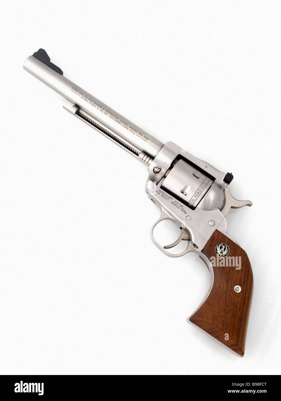 Eine amerikanische Revolver Six Shooter. Stockfoto