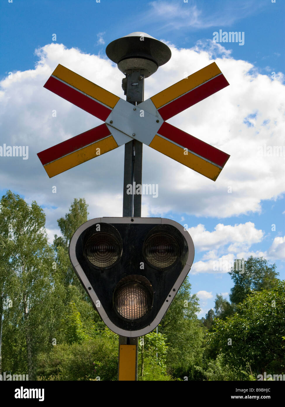 Eisenbahn-Signale Stockfoto