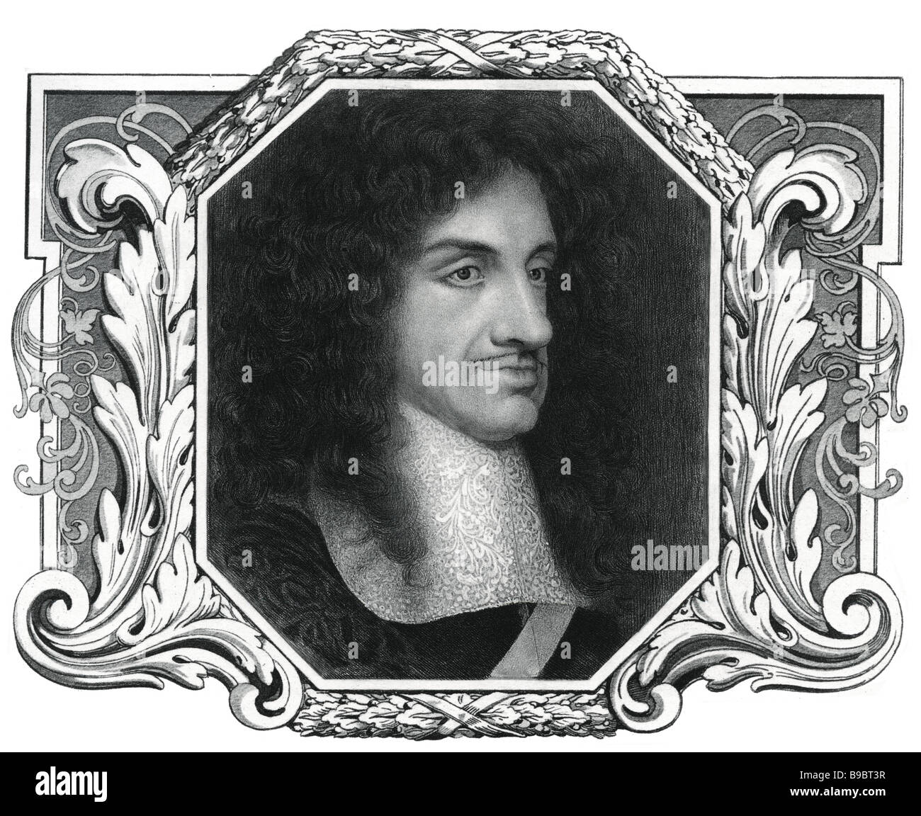 Karl II. (29. Mai 1630 OS – 6. Februar 1685) war der König von England, Schottland und Irland.  Charles II Vater King Charle Stockfoto