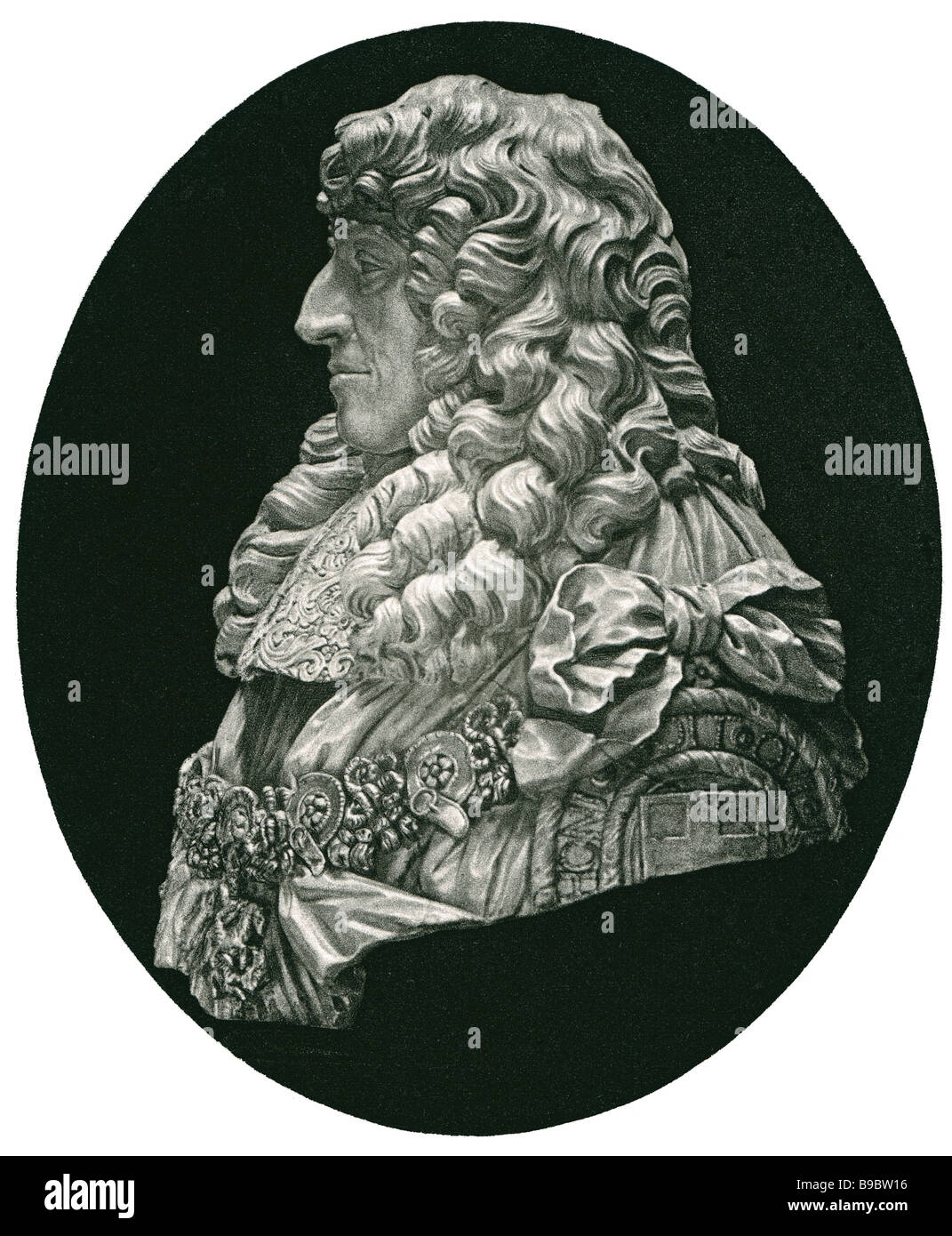 Prince Rupert von Rhein 1619 1682 Soldat Erfinder Amateur-Künstler Schabkunst Stockfoto