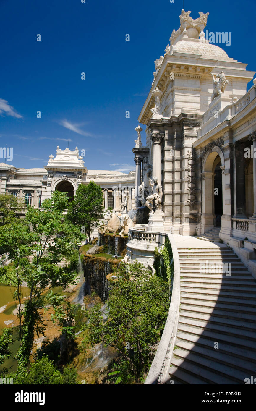 Palais de Longchamp, Marseille Frankreich Textfreiraum Stockfoto