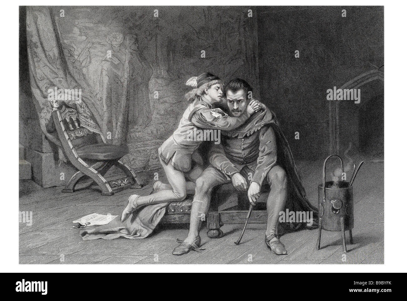 Prinz Arthur und Humbert die Leben und Tod von König John, ein Geschichte-Theaterstück von William Shakespeare, dramatisiert die Herrschaft von König J Stockfoto