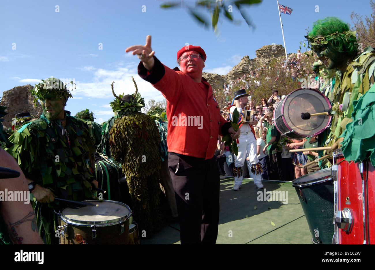 Jack Green Mayday Festival. Hastings, East Sussex, England, UK Stockfoto