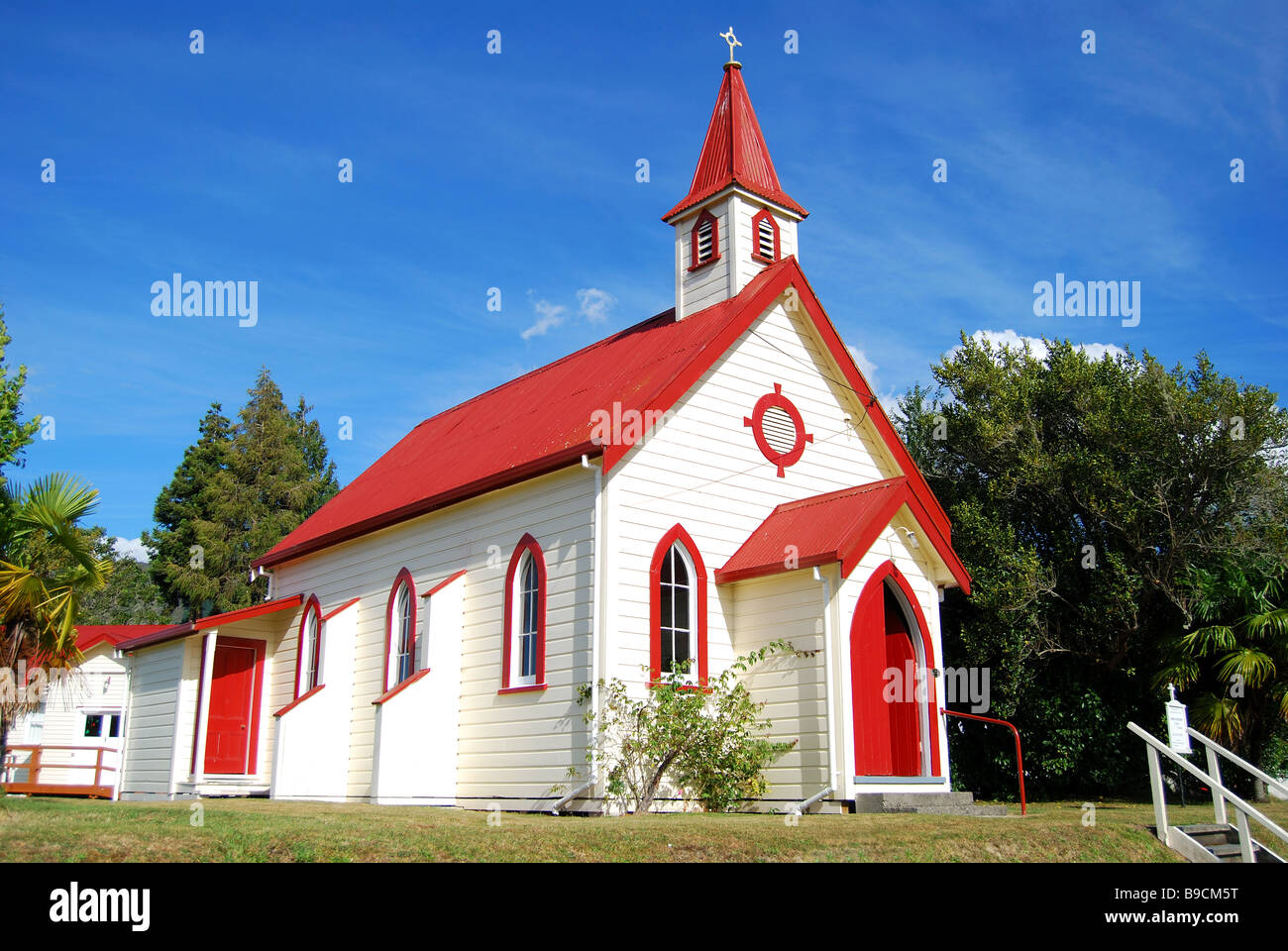 Anglikanische Kirche St.Paul, Fairfax Street, Murchison, Tasman, Südinsel, Neuseeland Stockfoto
