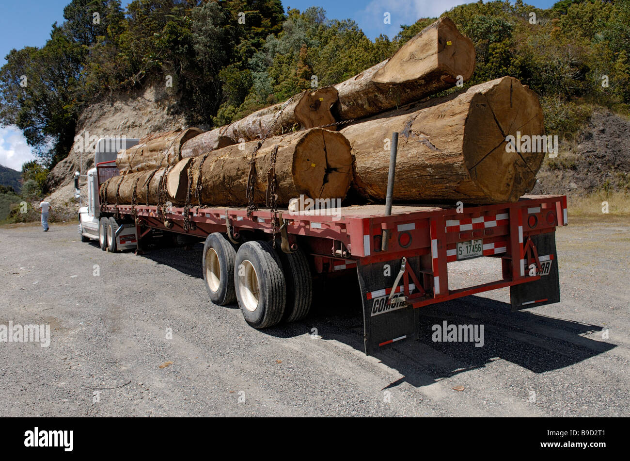 Logging Truck, Costa Rica Stockfoto