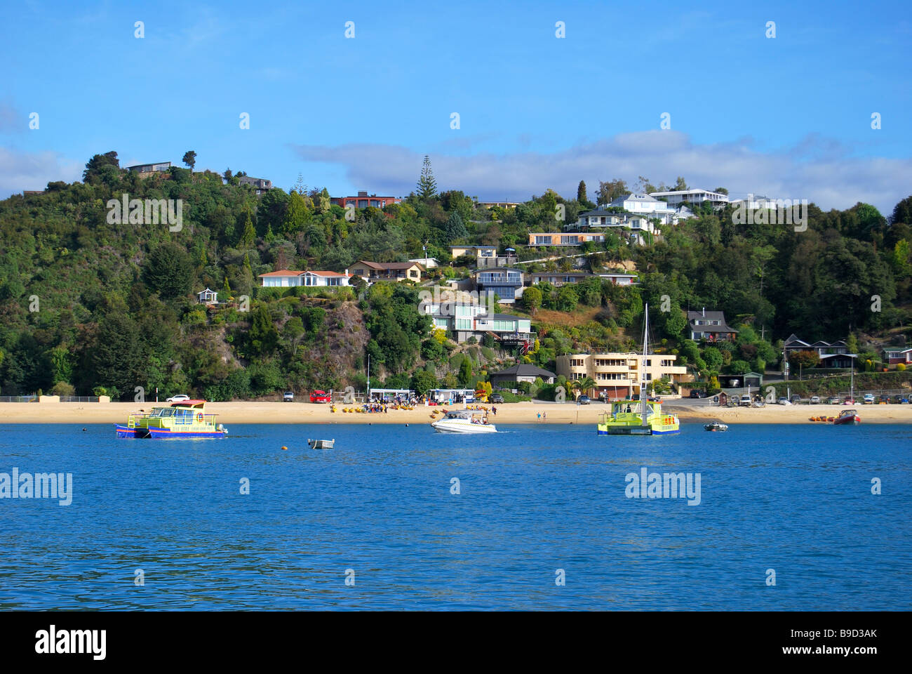 Kaiteriteri Beach, Motueka, Tasman, Südinsel, Neuseeland Stockfoto