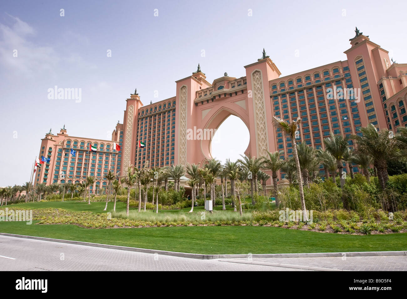Atlantis Hotel, Palm Jumeirah, Dubai Vereinigte Arabische Emirate Stockfoto