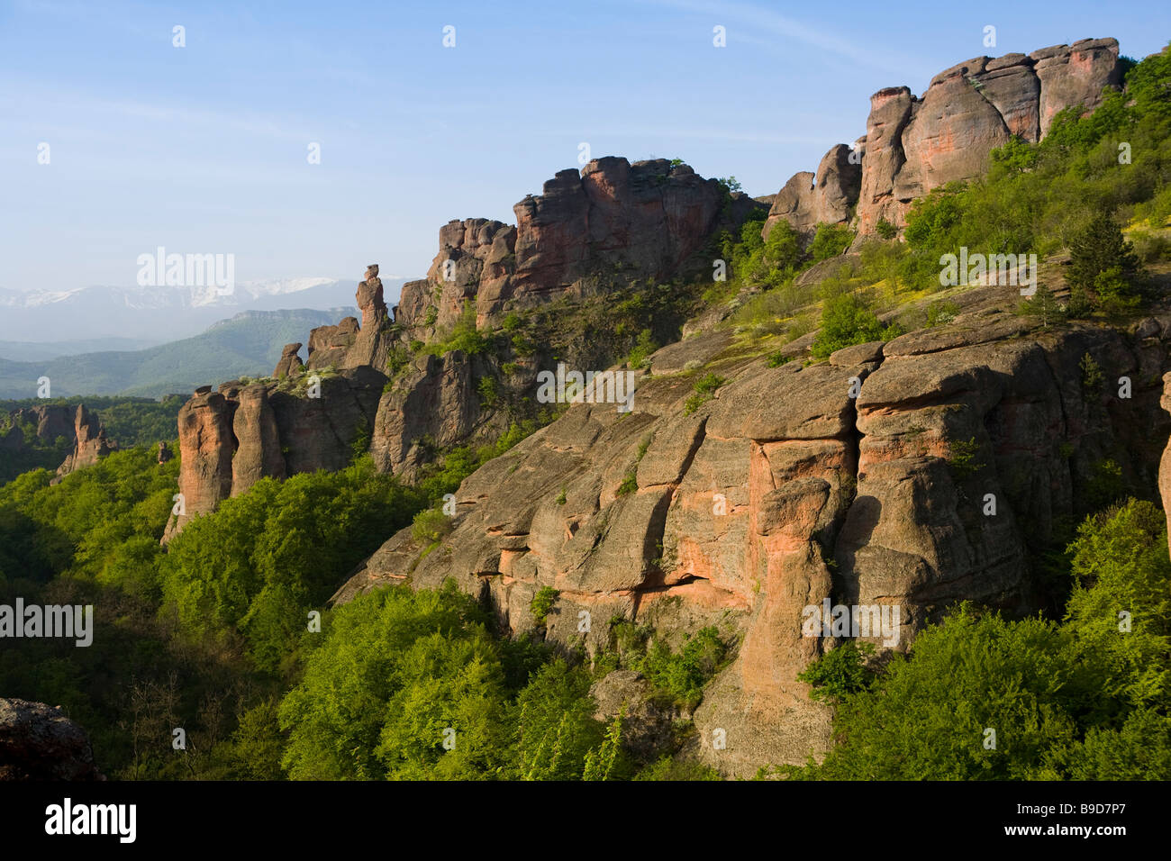 Felsformationen Belogradchick Bulgarien Stockfoto