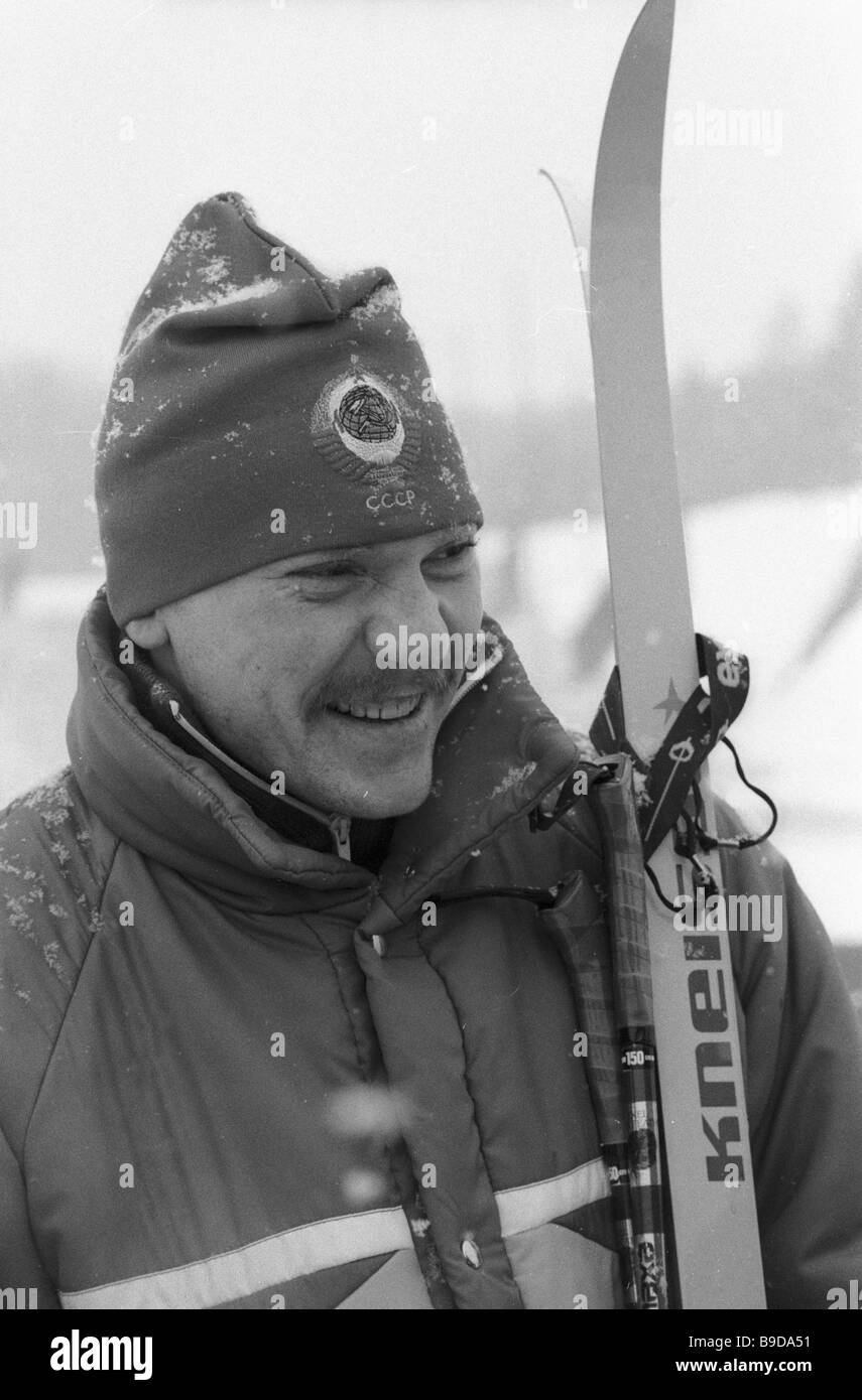 Vladimir Smirnov Mitglied der sowjetischen SkiNationalmannschaft, die