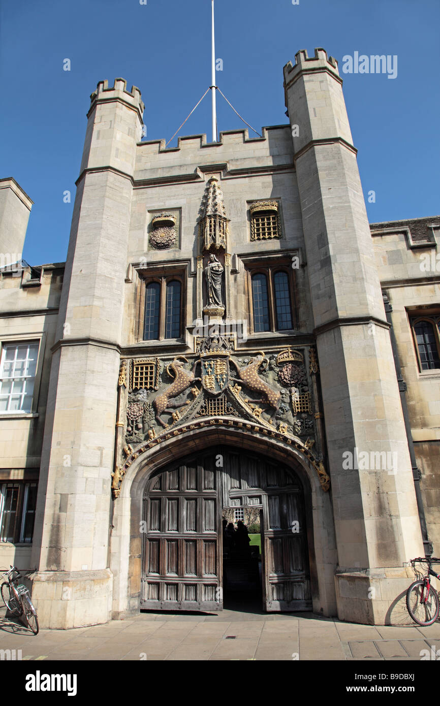 Gateway Christusse College Cambridge England Stockfoto