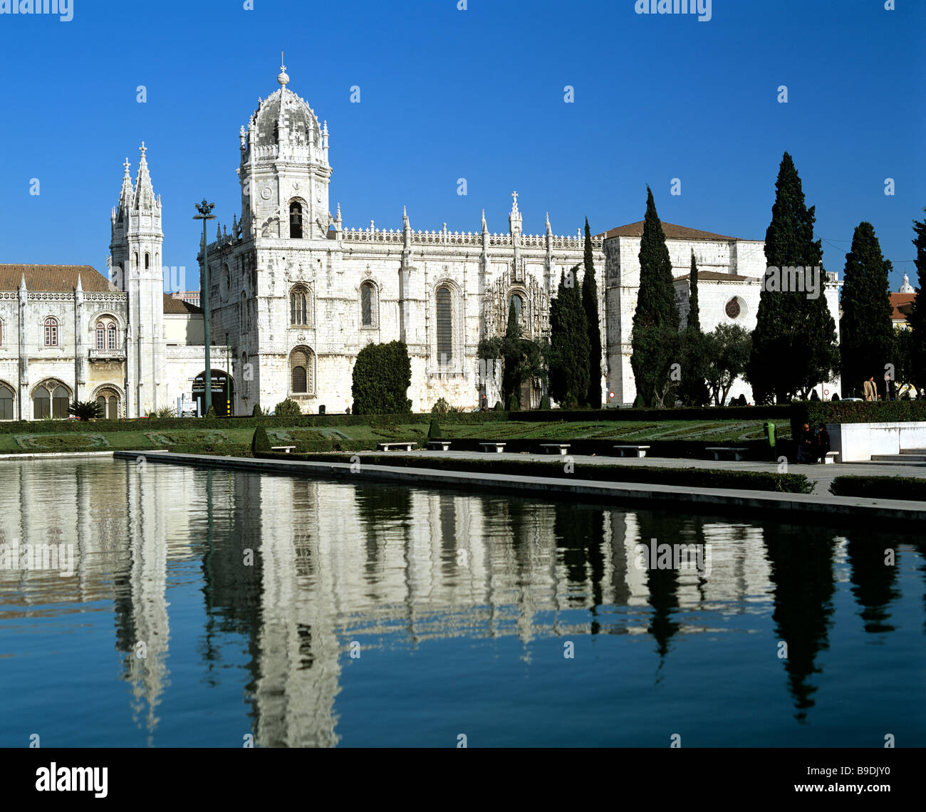 Mosteiro Dos Jeronimos, Hieronymus-Kloster, spätgotischen Periode, Belem, Lissabon, Portugal Stockfoto