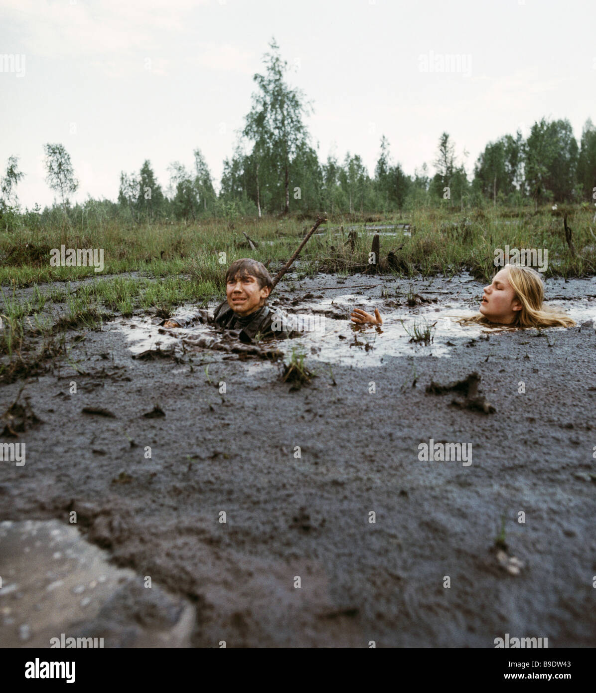 Schauspieler Olga Mironova und Alexei Kravchenko in Elem Klimov s Film