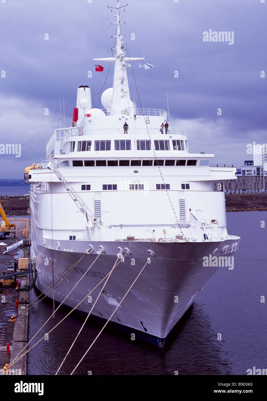 Kreuzfahrt Schiff, Boudicca, Leith, Edinburgh, Schottland. Stockfoto