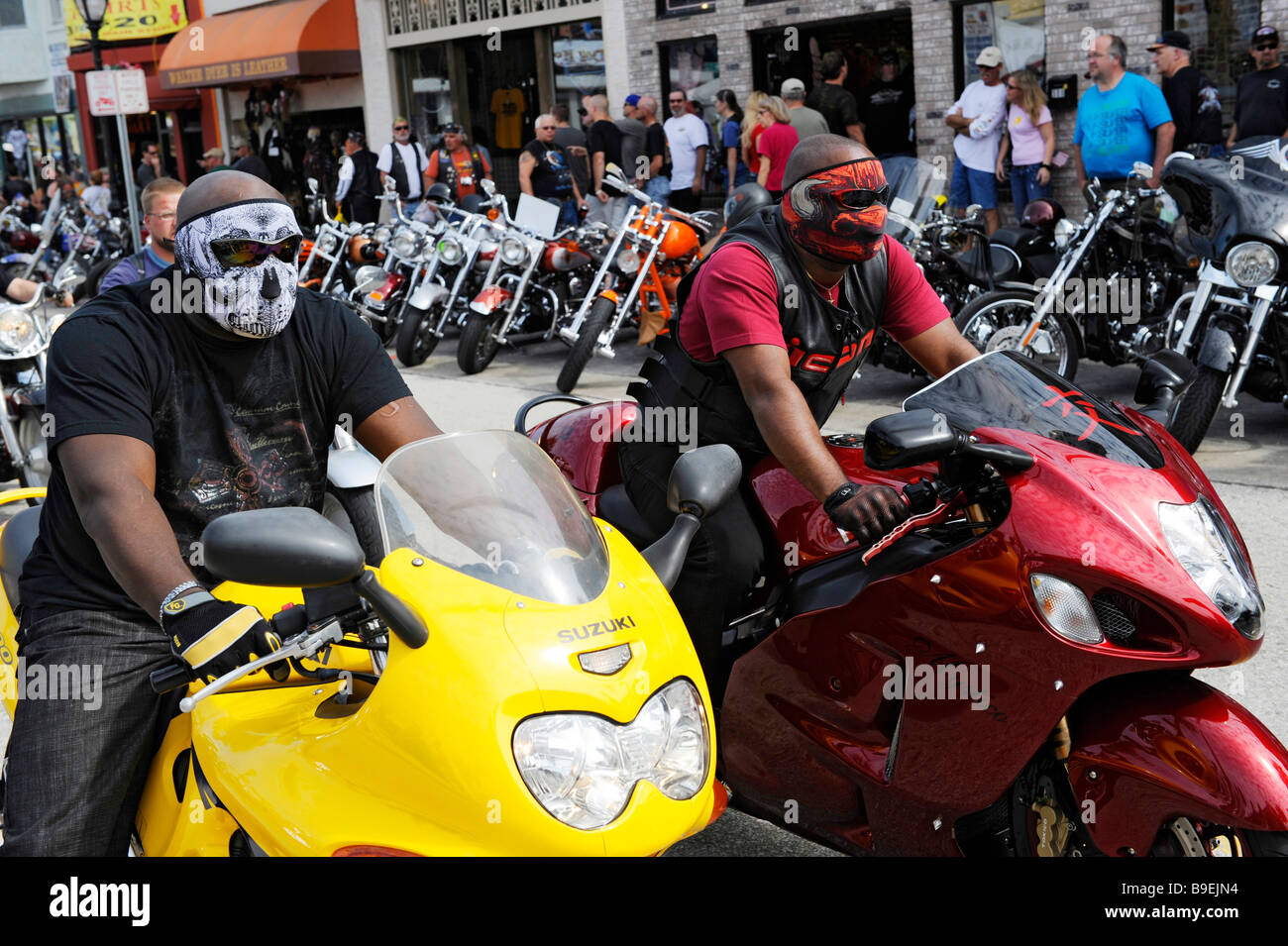 Daytona Beach Florida Biker Woche Motorrad Wallfahrt Jahresveranstaltung Stockfoto