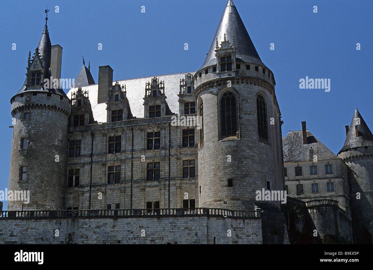 Frankreich, La Rochefoucauld, das Schloss. Stockfoto