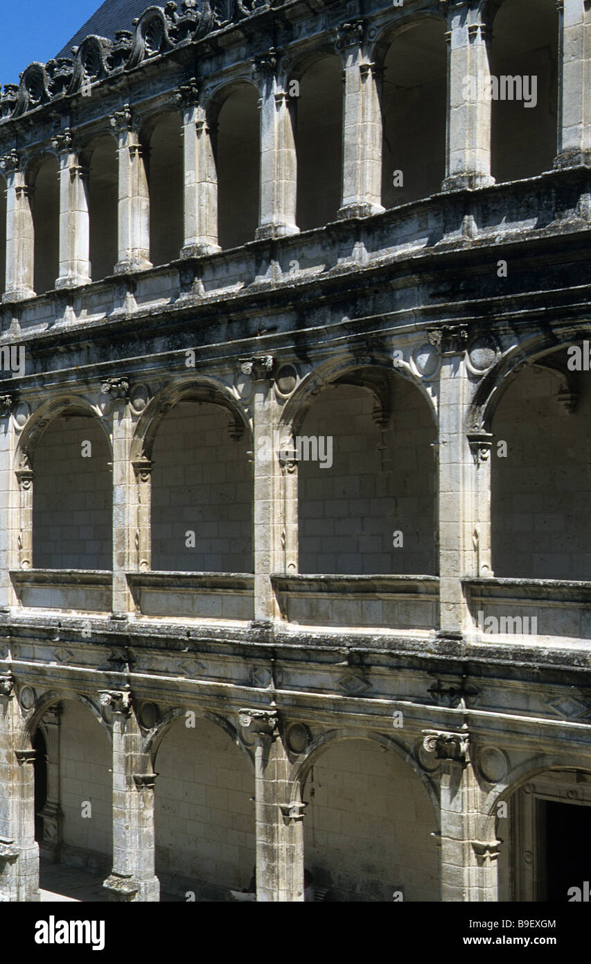 Frankreich, La Rochefoucauld, das Schloss. Stockfoto