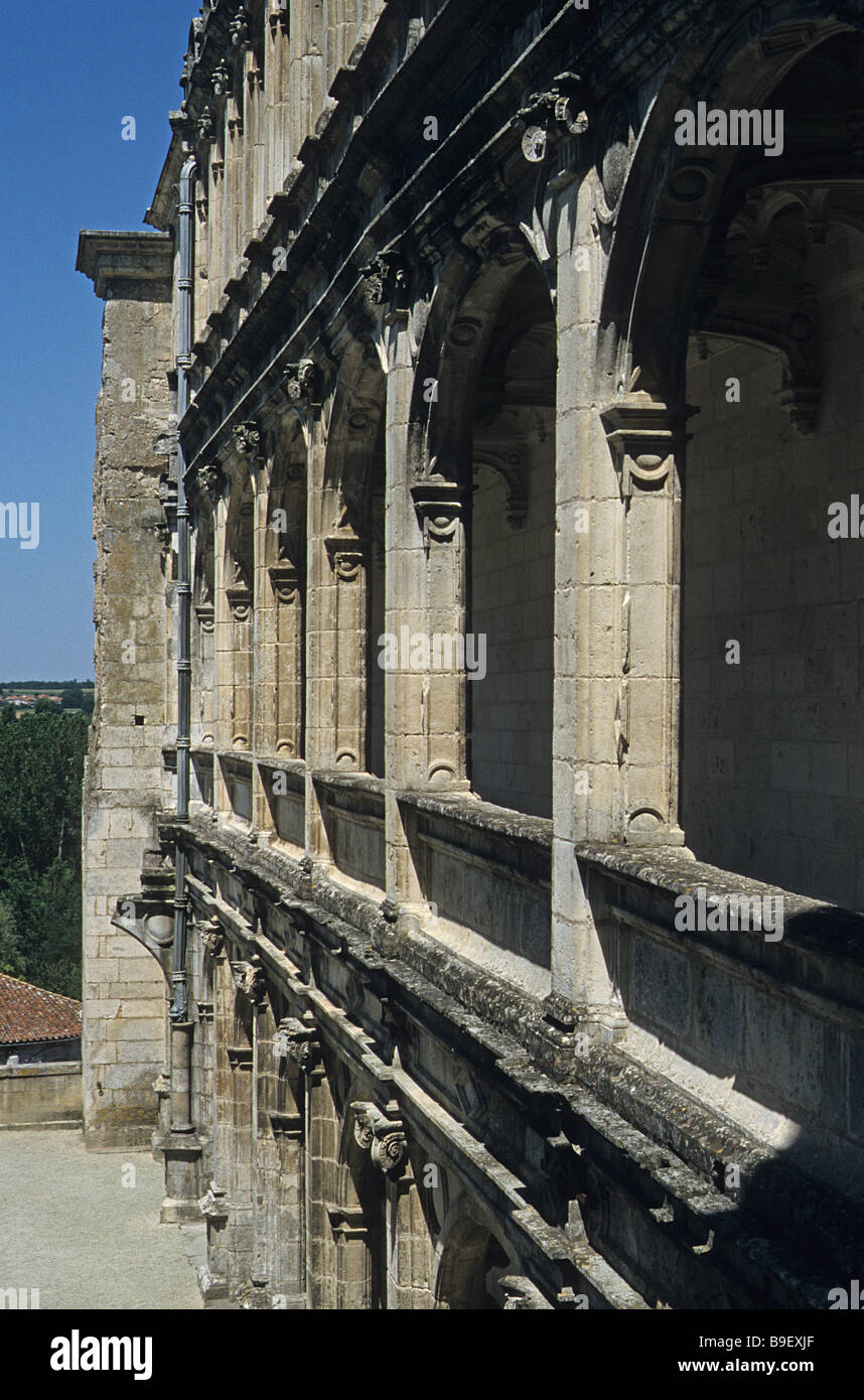 Frankreich, La Rochefoucauld, das Schloss. Stockfoto