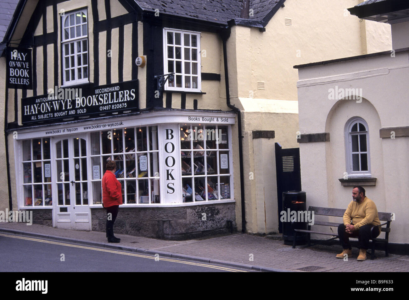 Ross-on-Wye Buchhandlungen und Verkäufer, Hereford. UK Stockfoto