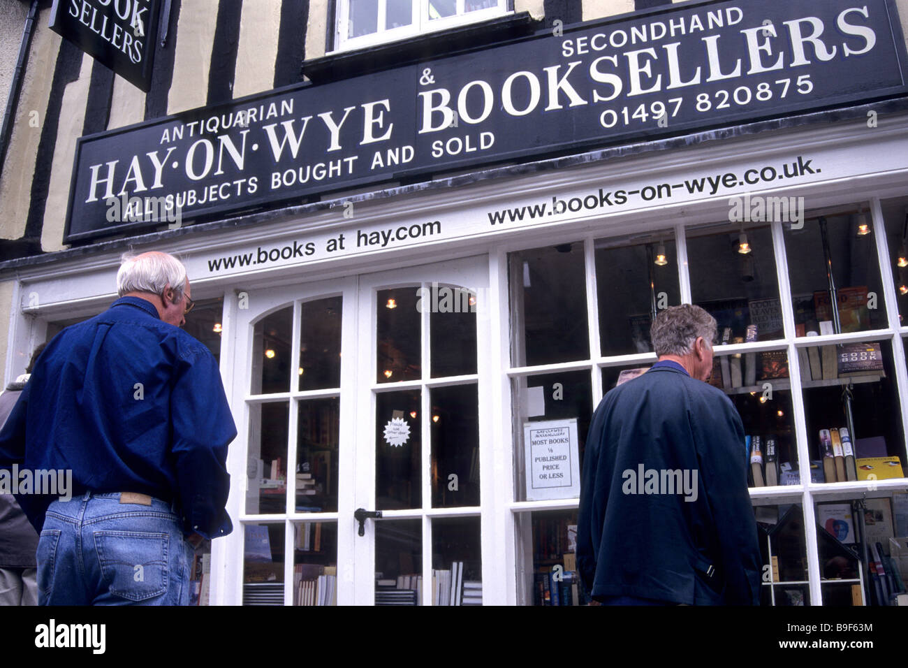 Ross-on-Wye Buchhandlungen und Verkäufer, Hereford. UK Stockfoto