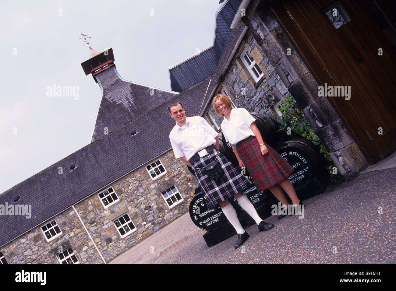 Glenfiddich Whisky Brennerei, Dufftown, Speyside, Schottland, UK Stockfoto